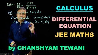 Differential equations | JEE Maths Videos | Ghanshyam Tewani | Cengage