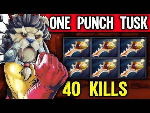 40 Kills First Item Divine Tusk at Min 12 By Goodwin | Dota 2 Gameplay