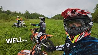 Our first Enduro ride didn't end well...