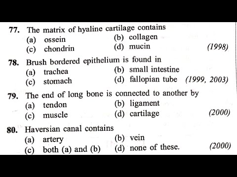 20) Very important biology questions for NEET 2020 || Animal Tissue Video  Lecture - NEET | Best Video for NEET