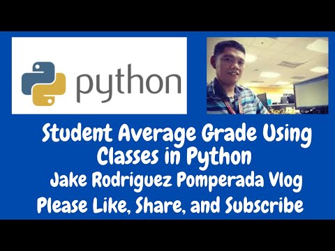 Student Average Grade Using Classes In Python
