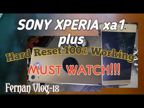 HOW TO HARD RESET SONY XPERIA xa1 Plus/Fernan Vlog-18