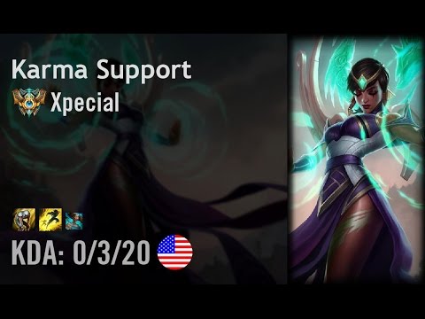 Karma Support vs Janna - Xpecial - NA Challenger Path 6.6