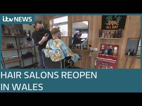 Hairdressers in Wales reopen as lockdown rules eased | ITV News