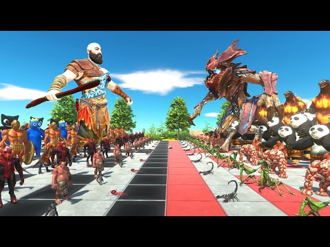 KRATOS TEAM vs RAIJIN TEAM - Animal Revolt Battle Simulator