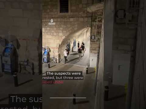 Israelis attack Armenian monastery in Jerusalem's Old City | AJ #shorts