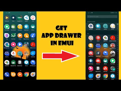 Get App Drawer in Huawei/Honor Devices ( EMUI 5/8/9 )