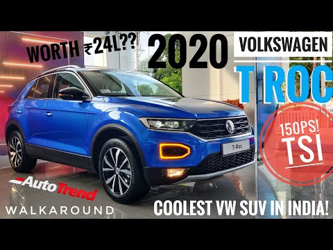 Volkswagen T-Roc - Most Detailed Walkaround Review | TeamAutoTrend !!
