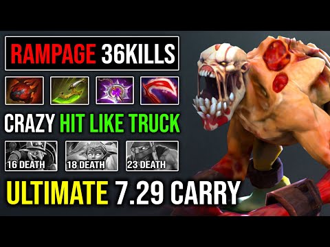 WTF Hit Like a Truck RAMPAGE + Ultrakills Lifestealer Crazy 100K DMG Nothing is Tanky For Him DotA 2