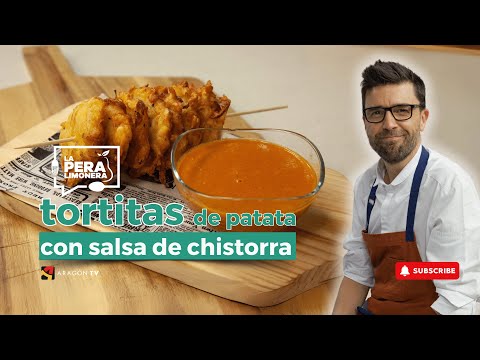 Tortitas de Patata con Salsa de Chistorra a la Sidra