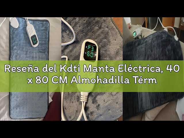 Vídeo relacionado con Manta Eléctrica, Almohadilla Térmica Eléctrica para Espalda, Lumbar, Pierna, con Función de Apagado Automático y 6 Niveles de Temperatura, Lavable a Máquina Esterilla Electrica