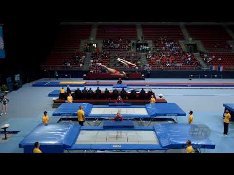 People's Republic of China 2 (CHN) W - 2017 Trampoline Worlds, Sofia (BUL) - Qualif Synchro R1