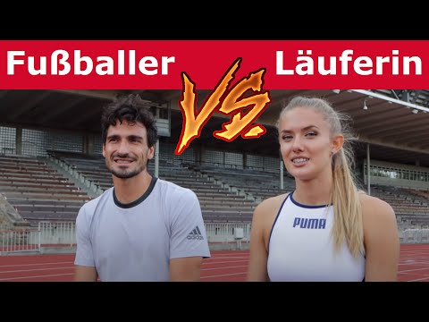Profiläufer reagiert - 400m Duell Mats Hummels VS. Alica Schmidt
