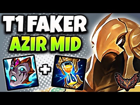 T1 Faker Azir vs K'Sante [ MID ] Korea Grandmaster 13.8 ✅