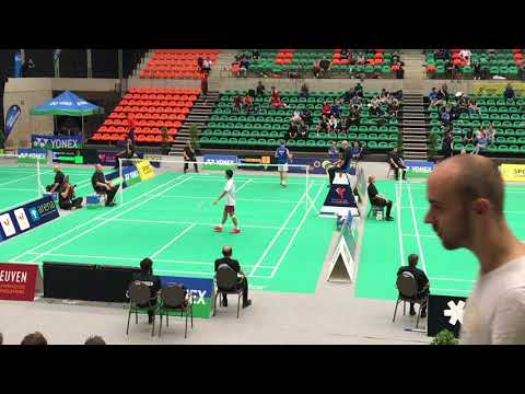 Kento Momota vs Medina Vincent Yonex Belgian open 2017