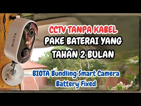 Unboxing & Review CCTV BIOTA Bundling Smart Camera Battery Fixed + MicroSD, Recommended Sekali !!