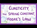 GCSE Physics - Elasticity, spring constant, and Hooke's Law  #44