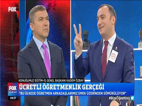 Genel Başkanımız Kadem Özbay, FOX TV’de yayımlanan ve İsmail Küçükkaya’nın sunduğu Çalar Saat programında, 24 Kasım Öğretmenler Günü`nde eğitim emekçilerinin sorunlarını ve taleplerini dile getirdi.  | EĞİTİM İŞ