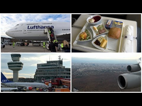 Business Class Trip Report | LUFTHANSA Boeing 747 Berlin TXL-FRA | 24.11.2017 | 4K