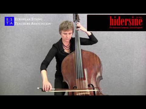 Double bass technique: Ponticello / Sul pont