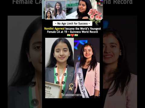 She became the World's Youngest Female Chartered Accountant. 🤯❤🇮🇳