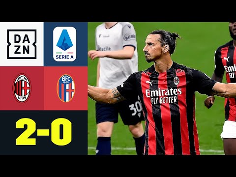 Ibrahimovic-Doppelpack versüßt Rebic-Geburtstag: AC Mailand - FC Bologna 2:0 | Serie A | DAZN