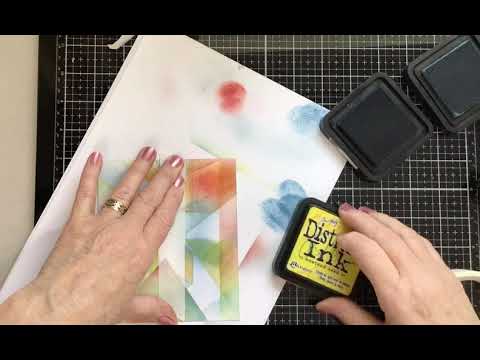 The Beautiful Lavinia Stamps Indra Moth and some stencil tape !