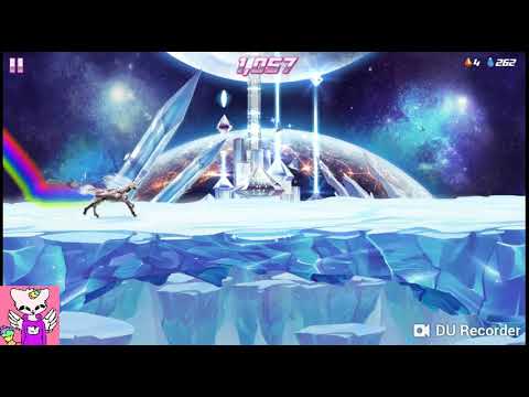 Playing RUA2 (Robot Unicorn Attack 2)