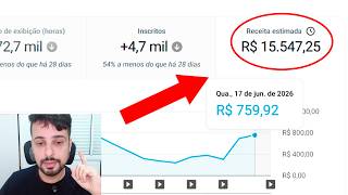 Esse erro IDIOTA Impede de Monetizar seu Canal Dark e Fazer R$10.000/mês