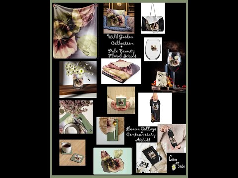 Wild Flowers Collection  Pale Beauty Floral Series  by Ileana Collazo