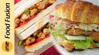 2 Easy Sandwiches For Lunch Box - Recipes by Food Fusion