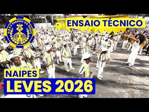 PARAÍSO DO TUIUTI 2026 - 4K | ENSAIO TÉCNICO - TAMBORIM, CUÍCA E CHOCALHO | SAMBA AO VIVO #ET26