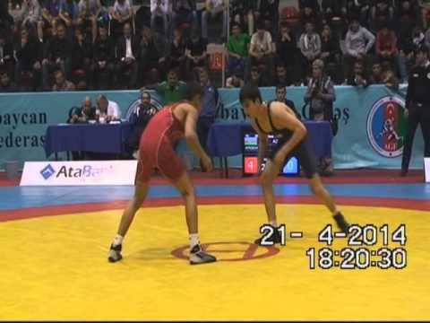 AWFCUP2014 / Sabutay Amishov - Agil Feyruzzade - FS cadet 50 kg gold medal match