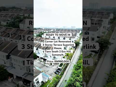 Corner Lot Renovated 3 Storey Terrace Superlink Tiara South, Setia Eco Hill, Semenyih. video