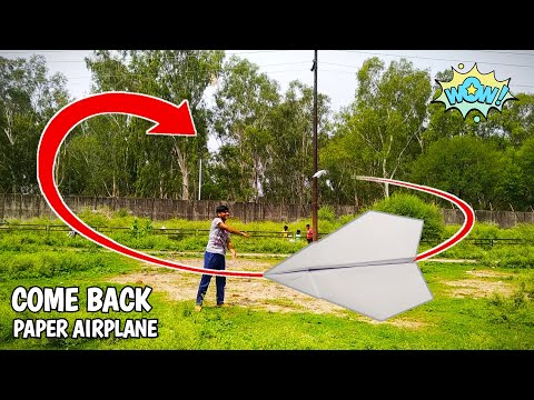 Come Back Paper Plane Easy | Boomerang Paper Airplane | Returning Paper Airplane | Paper Planes