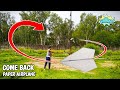 Come Back Paper Airplane Easy | Boomerang Paper Airplane | Returning Paper Airplane | Paper Planes