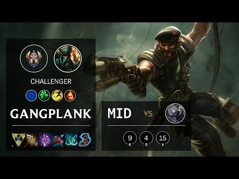 Gangplank Mid vs Diana - EUNE Challenger Patch 10.8