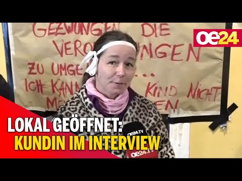 Lokal geöffnet: Kundin im Interview