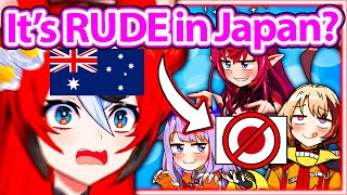 Bae Didn't Realize Doing THIS is Considered Rude in Japan 【Hololive】