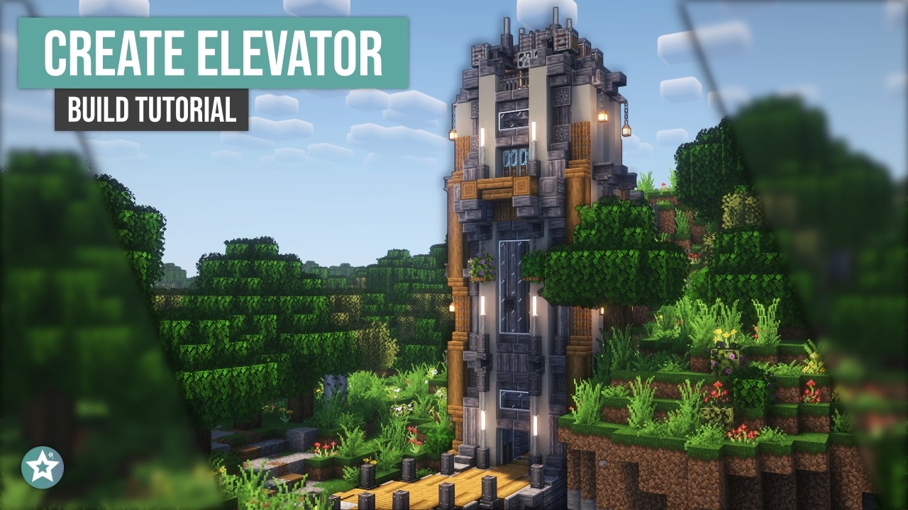 Build This Realistic 3-Floor Elevator with Create Mod