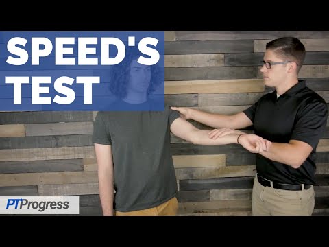 Speed's Test for Biceps Tendonitis and SLAP lesions