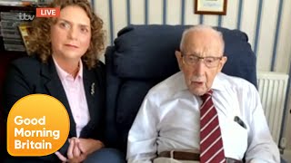 Sir Tom Moore Pays Tribute to Dame Vera Lynn as &#39;So Kind and Lovely&#39; | Good Morning Britain