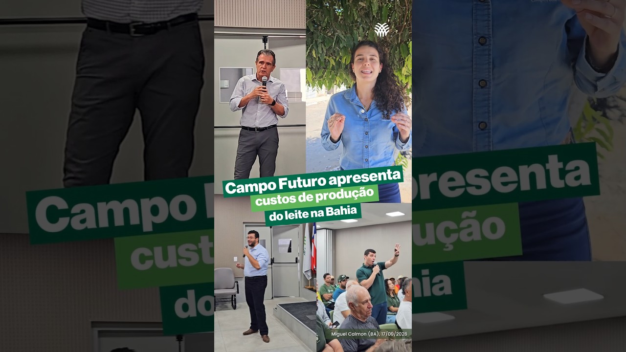 Campo Futuro apresenta custos de produção do leite na Bahia
