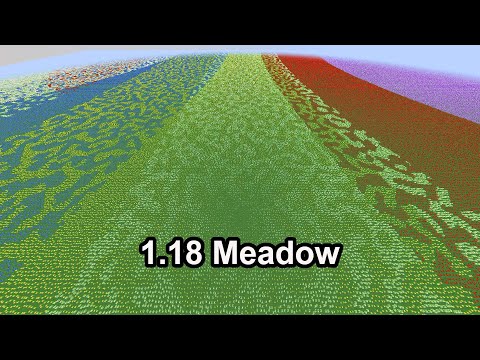 A secret flower pattern in the NEW Minecraft 1.18 Biomes