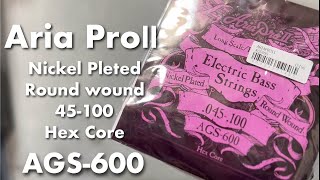 Aria ProII AGS 600 エレキベース弦のレビュー!