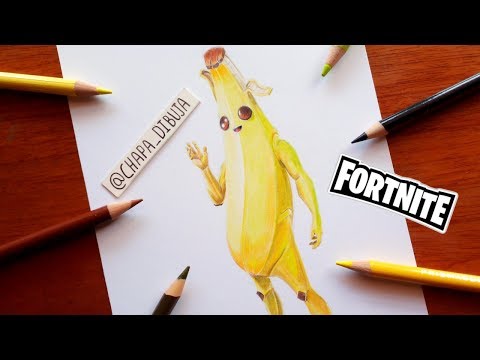 como dibujo a peely de fortnite skin banana drawing fortnite skin peely - fortnite para colorear banana
