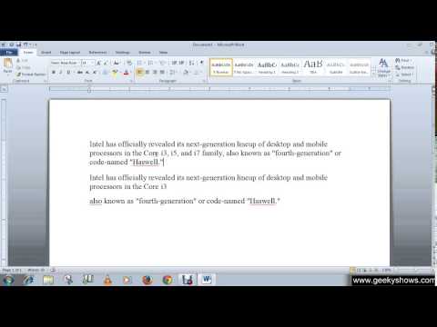 Microsoft Office Word 2010 Paragraph Spacing