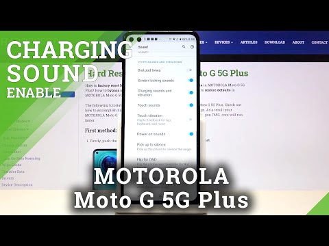 How to Turn On/Off Charging Sounds in Motorola Moto G 5G Plus –Locate Sound Settings