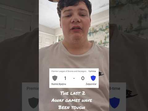 The last 2 away games have been tough. Radnik Bijeljina 1-0 Zeljeznicar. #fancam #zeljo #fypviralシ