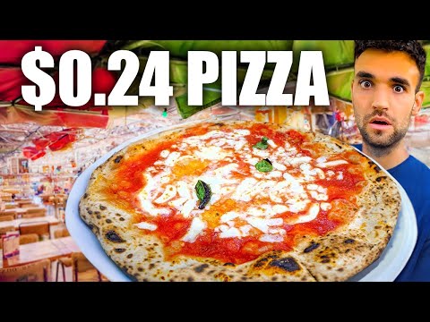 LIVING on WORLD'S BEST PIZZA for 24 HOURS!